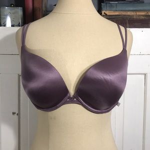 VICTORIA SECRET PUSH UP PLUM MAROON 36D